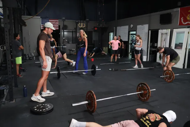Athletes training together in class at FTX Fort Worth